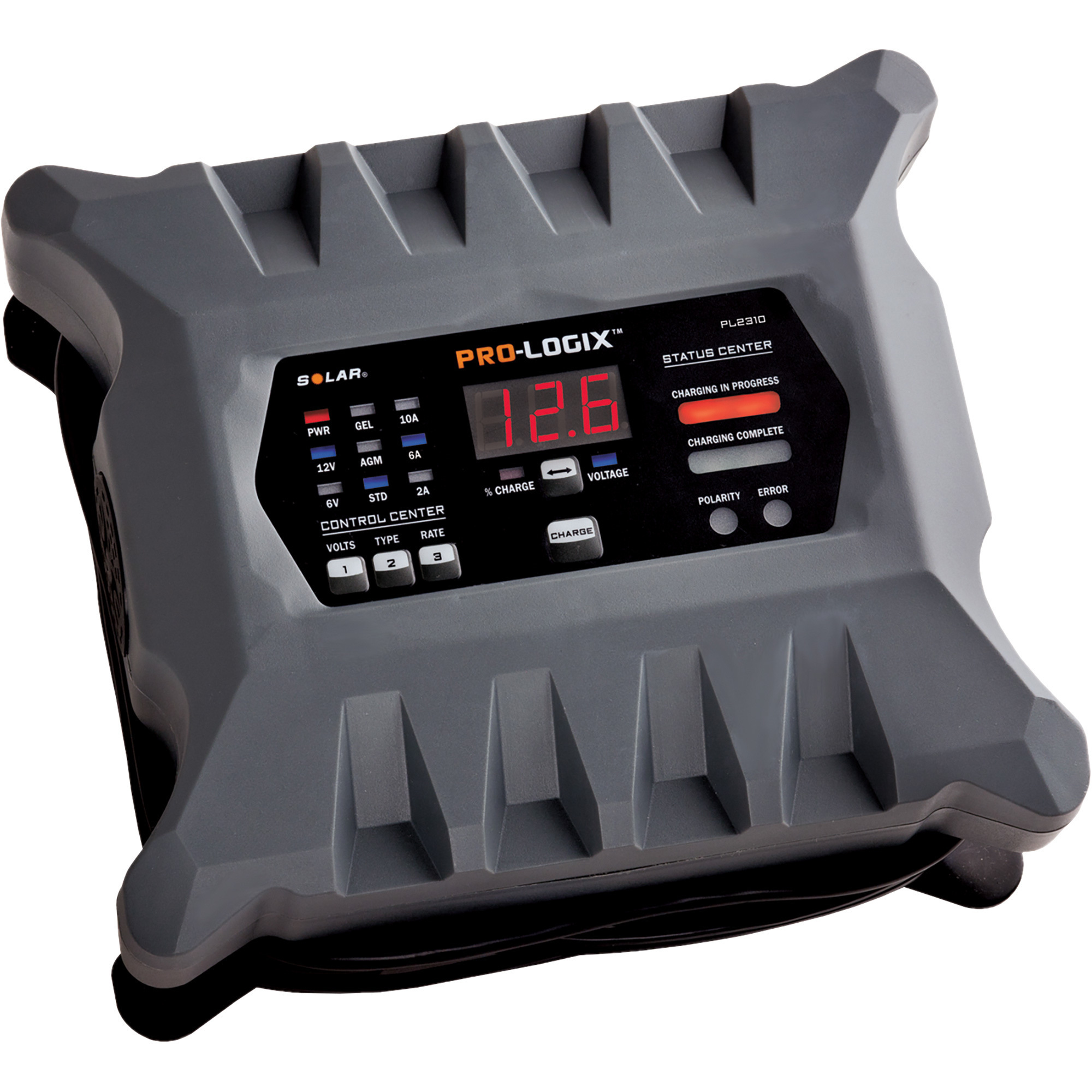 Pro-Logix Battery Charger/Maintainer, 6/12 Volt, 10/6/2 Amp, Model# PL2310